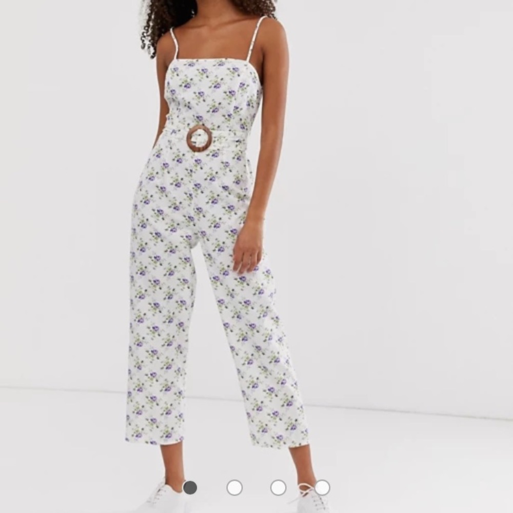 ASOS floral jumpsuit size 8 US NWT